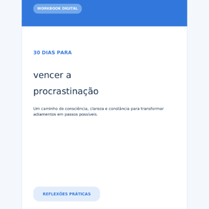 PsicoApp — 30 dias para vencer a procrastinação